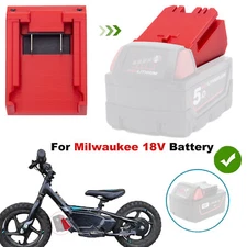 Battery Adapter For Milwaukee 18V Battery fits on Stacyc 12'' and 16'' bikes NEW