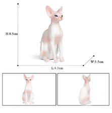 8.5cm Small Cat PVC Toy Wild Animal Figure Doll Kids Gift