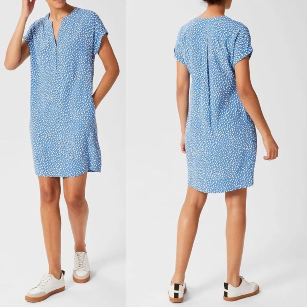 hobbs a line dress London Cindy Printed Sz 14 Relaxed Tunic Dress Viscose Ladies dresses
