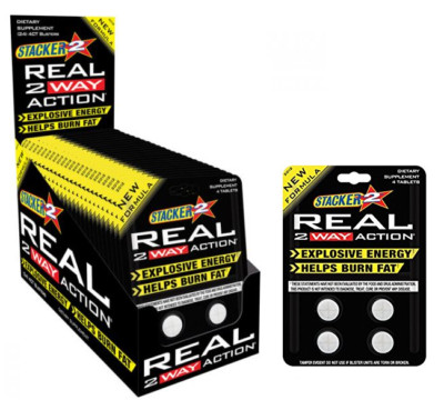 Stacker REAL 2 Way Action Fast Energy Diet Burn Fat Weight Loss 2WAY Supplement