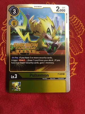 digimon card game fest Digimon Card Game Fest Pulsemon P-028 LP