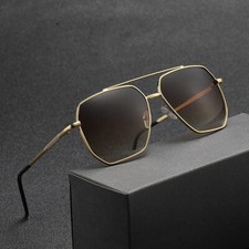 Fashion Oversized Square Pilot Sunglasses Mens Women Driving Shade Glasses UV400