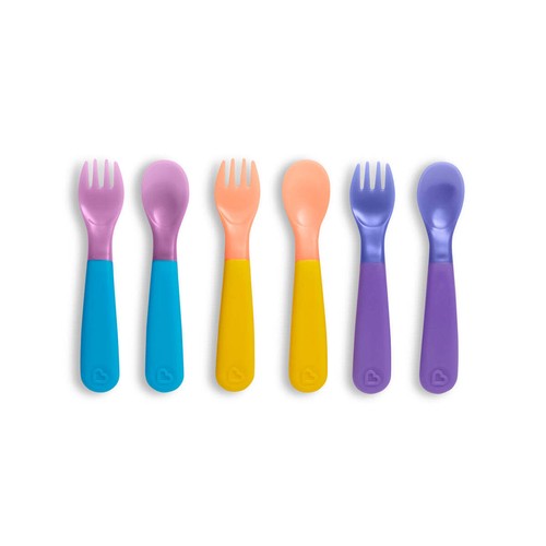 Munchkin Color Reveal Color Changing Re-Usable Toddler Utensils - 6pk - Picture 3 of 7