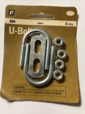 Vintage VSI FASTENERS Hardware  2 U Bolts Fits size 1/2"