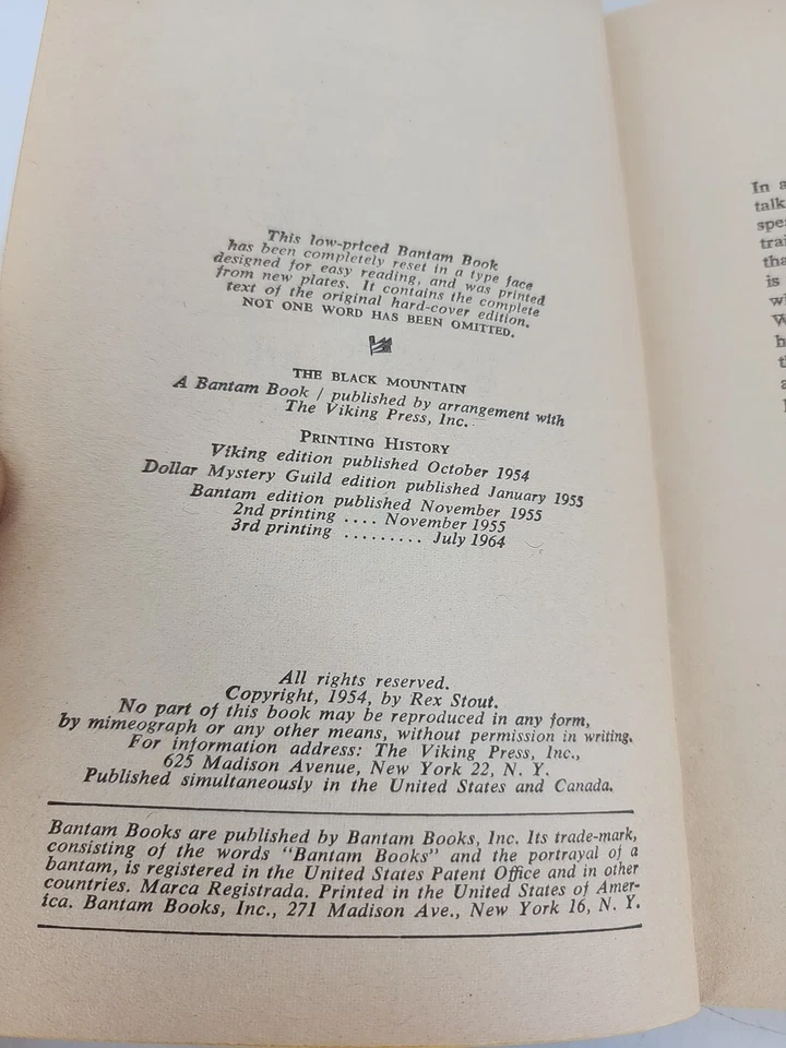  Rex Stout Nero Wolf 9 Book Lot Paperback Used 1960's-80's - Image 4 of 4