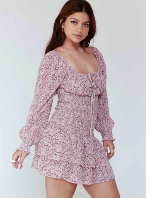 knee length dresses for ladies Carlita Mini Dress Blue