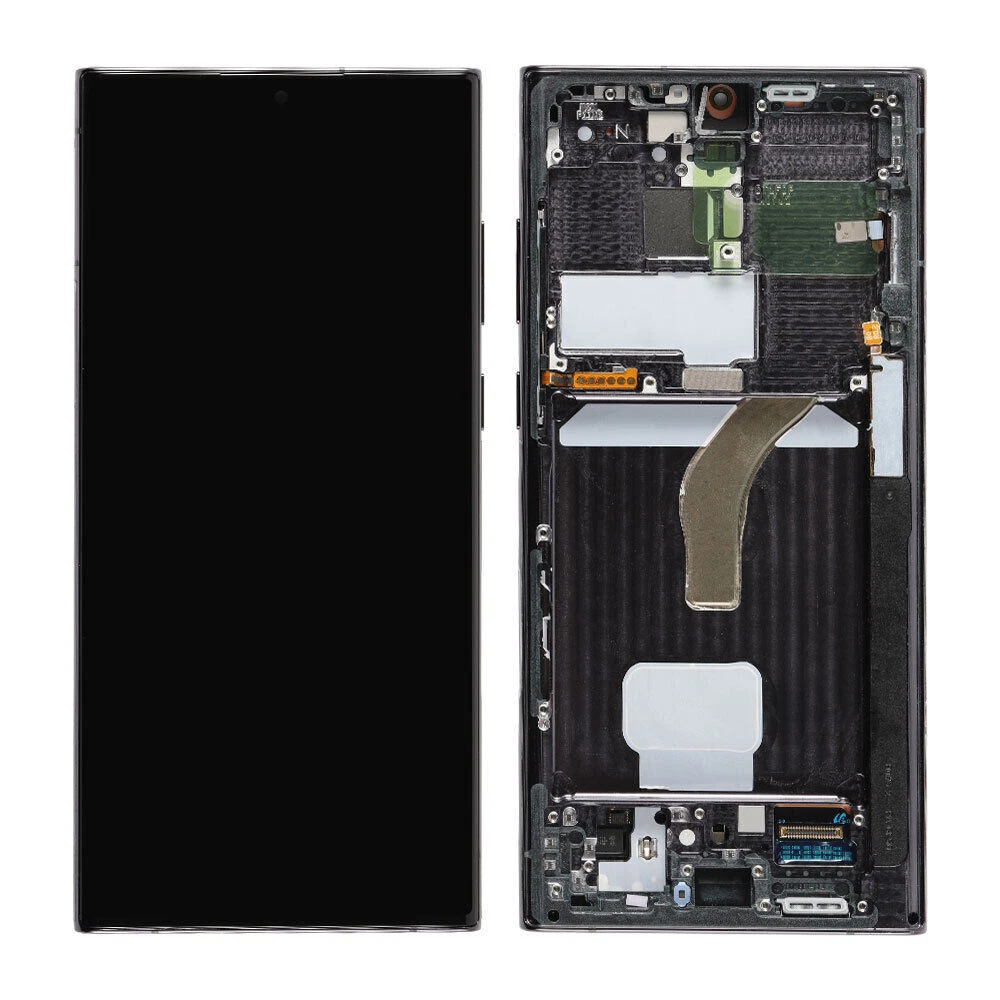 100% Original AMOLED 6.8'' LCD with frame Replacement for SAMSUNG S23 Ultra Touch Screen Display with Back Glass - AliExpress