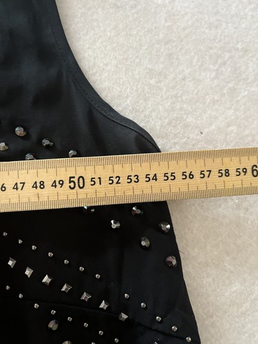 City Chic Black Sleeveless Blouse Size Small Layered Embellished Zip Close Plus - Picture 4 of 7