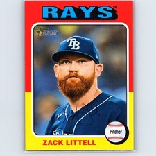 2024 Heritage High Number Zack Littell Base #713 SP Tampa Bay Rays