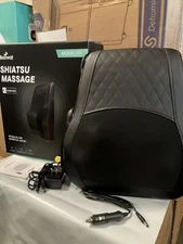 Boriwat Back Massager with Heat, Massagers for Neck & Back, 3D Kneading Massage