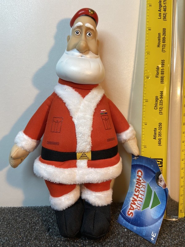 2011 ARTHUR CHRISTMAS MOVIE - SANTA CHARACTER PLUSH  9" - New w/tag