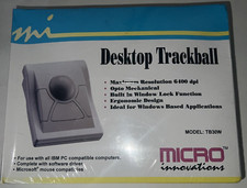 Micro Innovations Desktop Trackball TB30W NOS