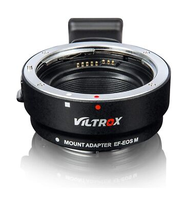 EF-EOS M Lens Adapter Auto-Focus Lens Converter Ring Compatible for Canon EF/...