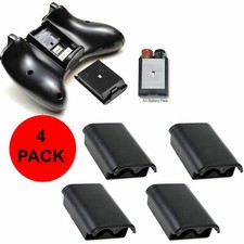 4 Pack AA Battery Back Cover Case Shell For Xbox 360 Wireless Controller
