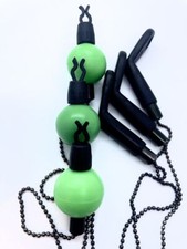 3x Vert Composite Détecteurs de Touche, Alarme de Chaîne, Pêche