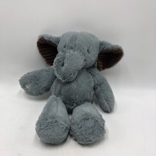 Lambs and Ivy 14  Soft Plush Baby Elephant Gray Brown Ears Stuffed Animal.