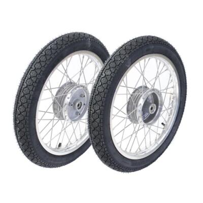 2 Räder Heidenau K36 Alufelge für Simson S51 S50 Schwalbe Star Duo S53 Reifen
