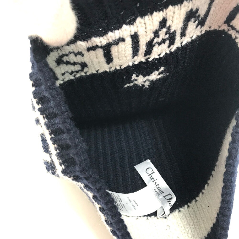 Christian Dior 31NOE714IXGH logo hat Knit hat Wool Christian Dior 31NOE714IXGH logo hat Knit hat Wool