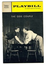 Playbill Neil Simon's  The ODD COUPLE 1966 Pat Hingle Eddie Bracken 