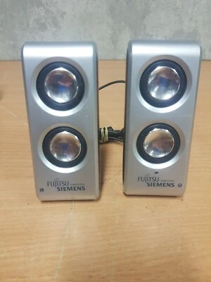 Mini altavoces Fujitsu Siemens NB-103U - negros - alimentados por USB - computadora portátil / PC - Imagen 1 de 4