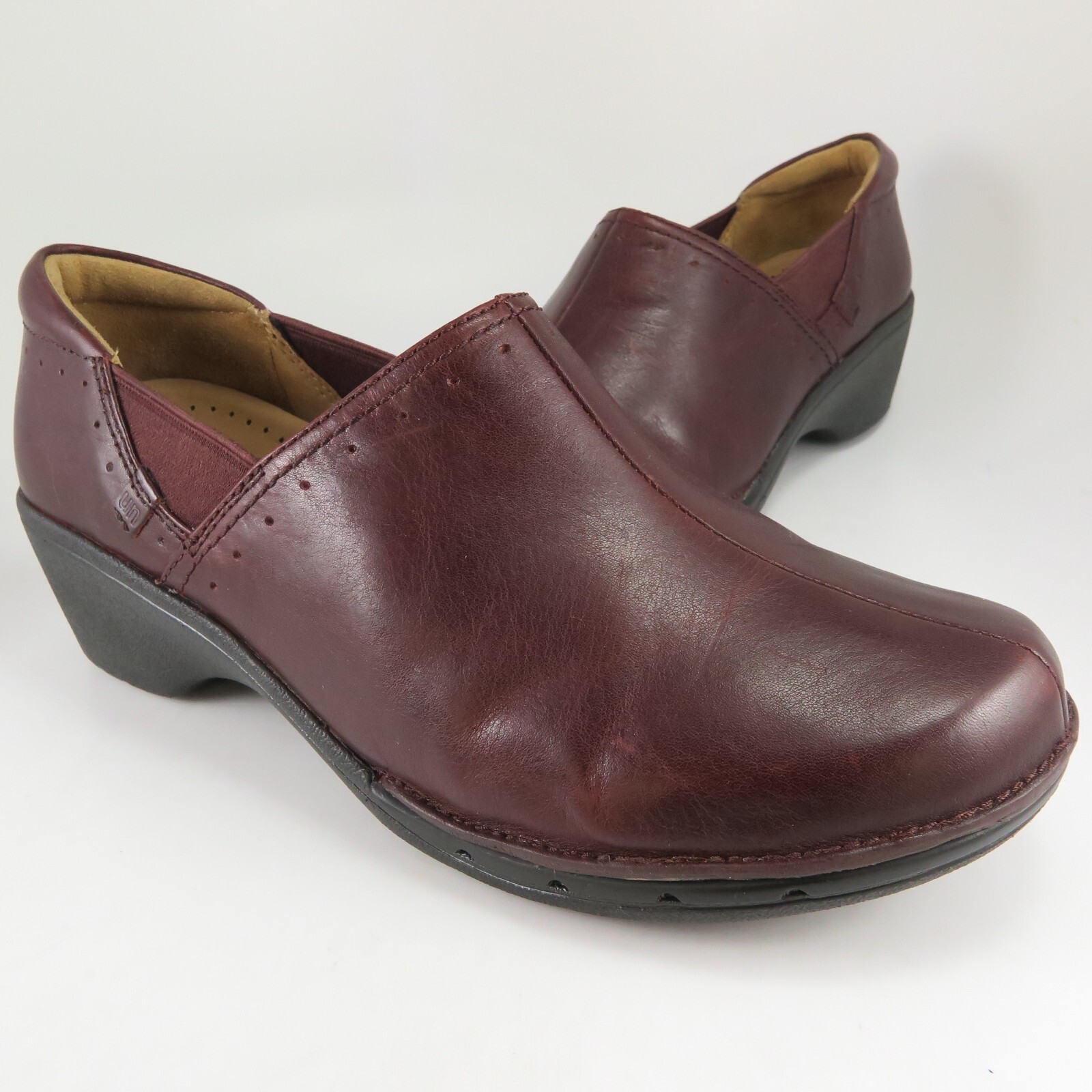 Clarks Unstructured Split-Toe Loafers Womens Size… - image 1