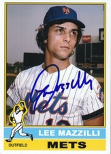 LEE MAZZILLI  NEW YORK METS  SIGNED 1976 STYLE CUSTOM CARD