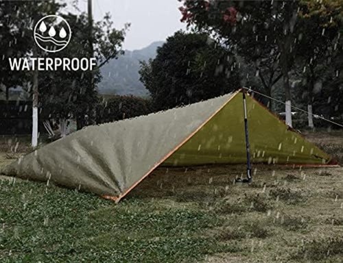 Waterproof 10×10.5ft Portable Tarp with UV Protection for Outdoor Adventures - Picture 6 of 10