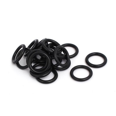 20pcs Black 18 x 14 x 2mm Industrial Flexible Rubber O Ring Oil Sealing Grommets