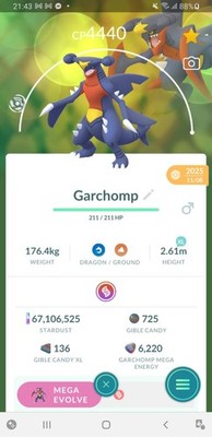 Garchomp PVP Master League L50 3 moves  Pokemon Go 