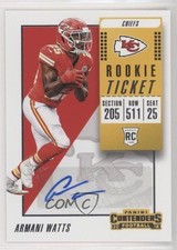2018 Contenders Rookie Ticket/Rookie Ticket Variation Armani Watts #278 Auto 1q5
