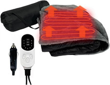 12V Electric Car Plug Heated Blanket - 70.8"X57" Heating Blanket for Car, Outdoo