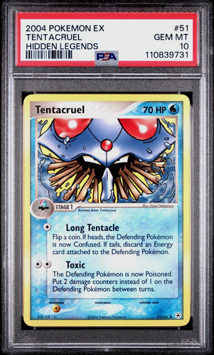 Tentacruel graded PSA 10 for sale on eBay