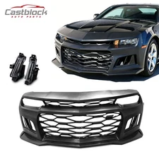 For 10-14 Chevy Camaro 5th To 6th Gen 2014-2015 ZL1 Style Front Bumper Fog Light