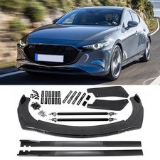 Mazda 3 6 Front Bumper Rear Lip Spoiler Kit 86.6 Car Side Skirt Gloss Black Mazda 3 6 Front Bumper Rear Lip Spoiler Kit 86.6 Car Side Skirt Gloss Black