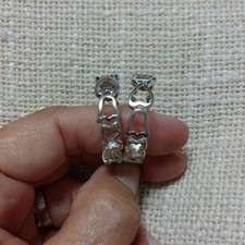 Pendientes de Plata TOUS Diseño Clásico Oso Elegante Joyería Moda Accesorios D82