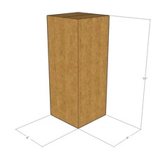 75 4x4x10 Kraft Brown Corrugated Shipping Boxes 32 ECT Single-Wall New