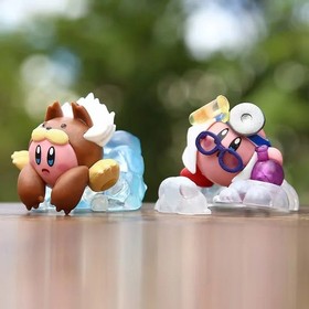 HOT 4Pcs Game Kirby Action Figures Cute Cartoon Characters Desktop ornaments PVC