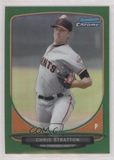2013 Bowman Chrome Prospects Green Refractor Chris Stratton #BCP154 w8t