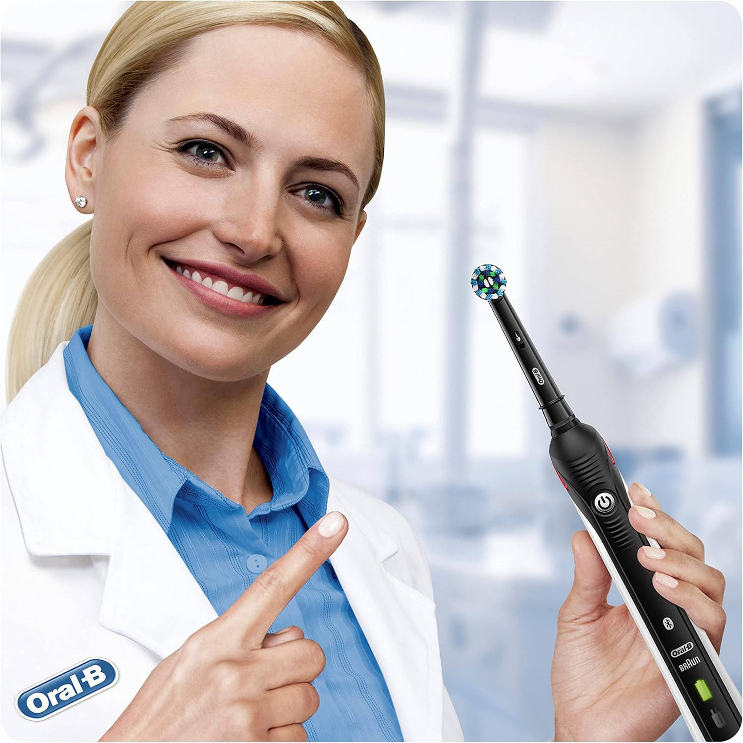 Kit Oral-B Smart 4 4500 Nero e Dentifricio per Gengive Sensibili - 4