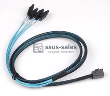 1M SFF-8643 to 4x SATA Mini SAS HD Breakout Cable 12Gbps for Server RAID HBA US
