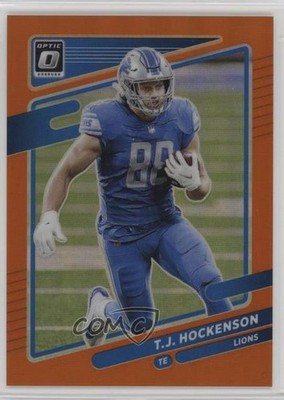 2021 Panini Donruss Optic Orange Prizm 164/199 TJ Hockenson #83 0i40