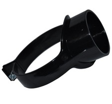 63mm Soil Pipe Strap on Boss - Black - FREE Next-Day Delivery