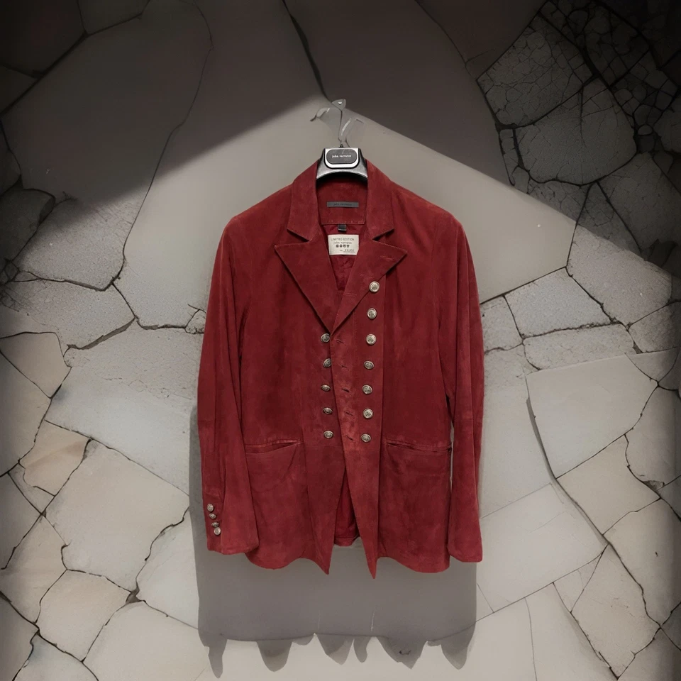 $2998 John Varvatos Limited Edition Suede Jacket EU 50 USA 40 Imperfection - Image 2 of 4
