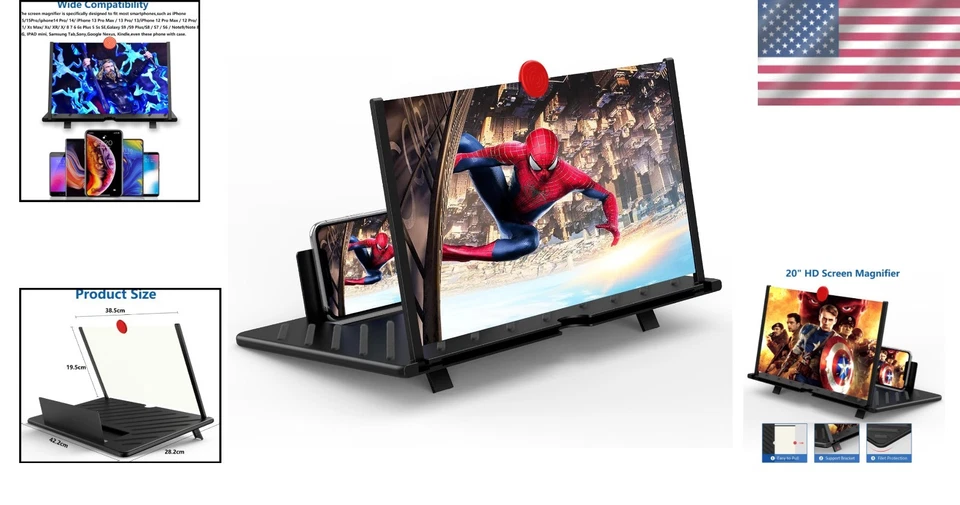 Portable 20" Screen Amplifier for Movies and Gaming - Image 2 of 4