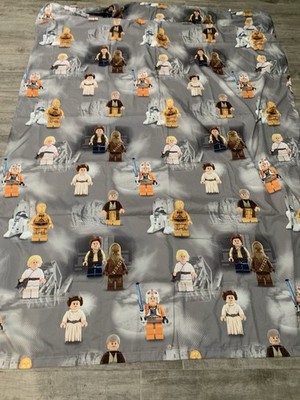 Lego Star Wars Twin Flat Sheet Rebel Alliance Lego Chewbacca Han Solo Luke Leia