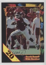 1991 Wild Card Draft 20 Stripe Derek Russell #49 Rookie RC 11pj. rookie card picture