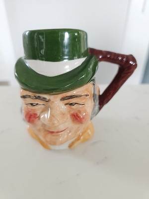 Artone England Vintage Miniature Toby Face Mug Leprechaun Made In England