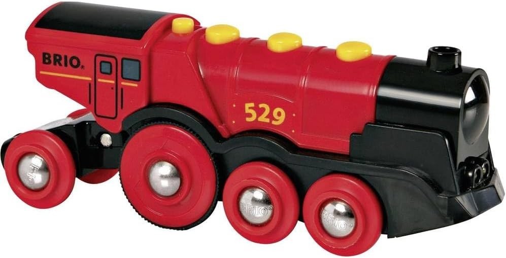 Mighty Red Locomotive in Use