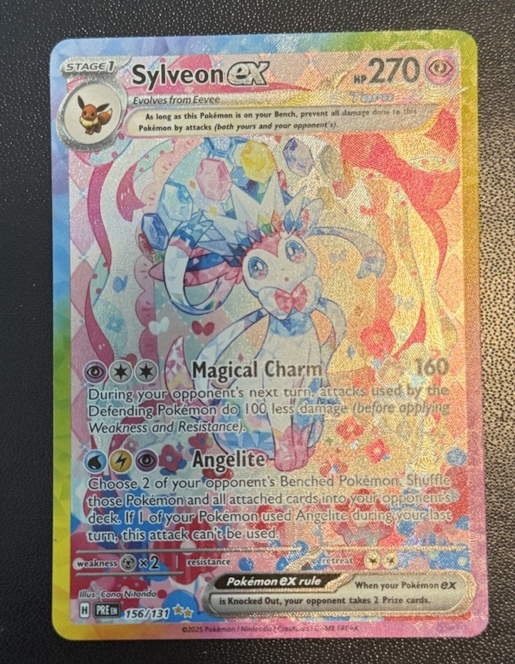 Pokemon Sylveon ex 156/131 Prismatic Evolutions SIR Holo English NM