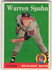 Top 10 Warren Spahn Baseball Cards 23